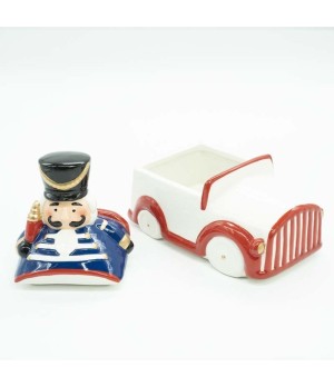 Portacioccolatini automobile con schiaccianoce in ceramica - xnstc0005 - Il patio store