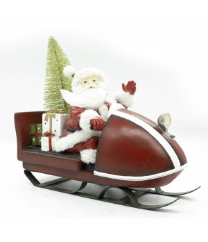 Babbo Natale in slitta con luci led - tmstc0785 - Il patio store