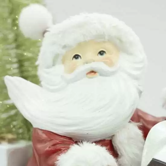 Babbo Natale in slitta con luci led - tmstc0785 - Il patio store
