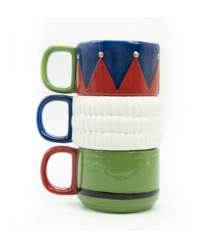 Set 3 tazze schiaccianoce in ceramica - xnstc0009 - Il patio store
