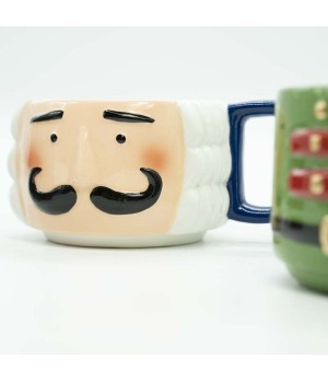 Set 3 tazze schiaccianoce in ceramica - xnstc0009 - Il patio store