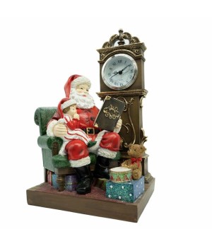 Babbo Natale in poltrona con orologio - tmstc0813 - Il patio store