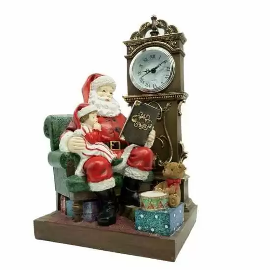 Babbo Natale in poltrona con orologio - tmstc0813 - Il patio store