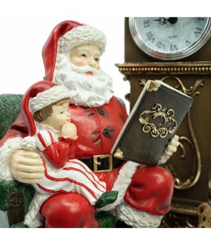 Babbo Natale in poltrona con orologio - tmstc0813 - Il patio store