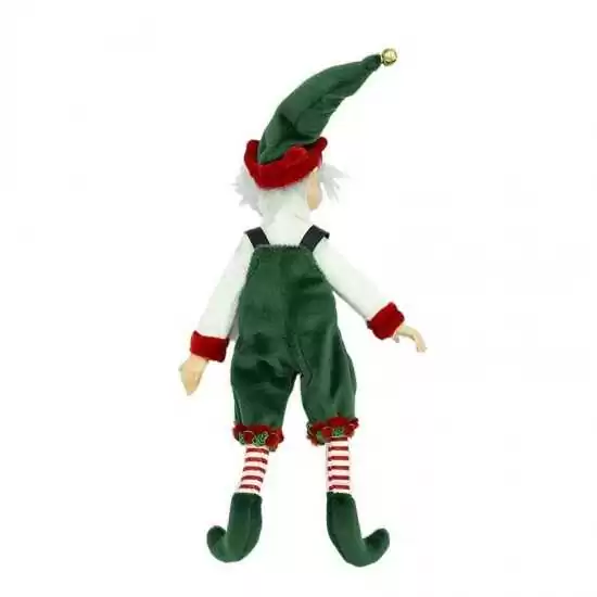 Elfo con abito verde H23cm - ef178105a - Il patio store