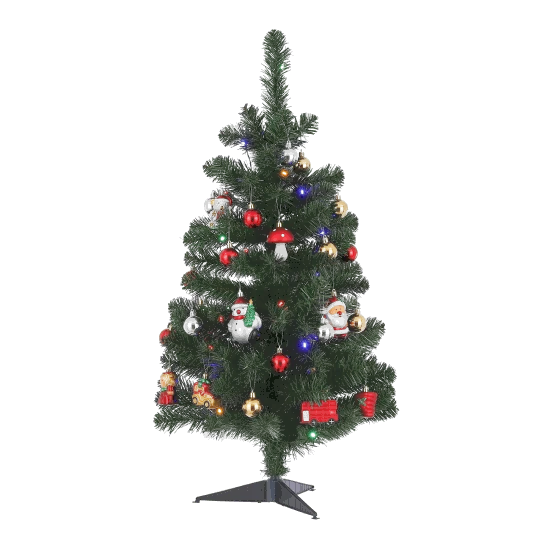 Albero di Natale verde Joy in pvc H.90 cm - 1084906 - Il patio store