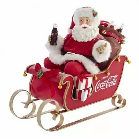 Babbo Natale in slitta coca cola - cc 5202 - Il patio store