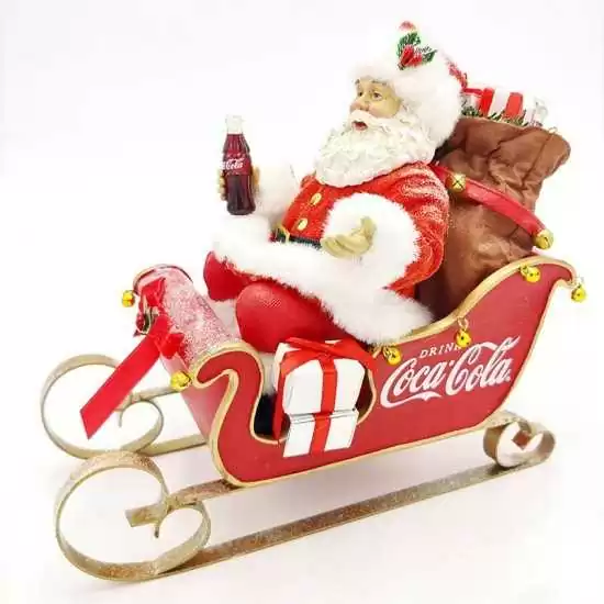 Babbo Natale in slitta coca cola - cc 5202 - Il patio store