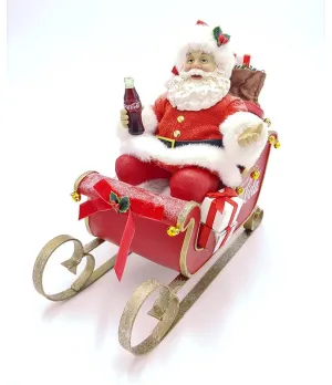 Babbo Natale in slitta coca cola - cc 5202 - Il patio store