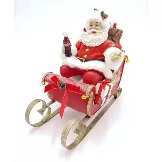 Babbo Natale in slitta coca cola - cc 5202 - Il patio store