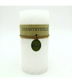 Candela colore bianco Ø7.5cm H15cm - cnd 782468 - Il patio store