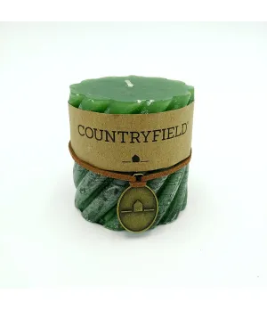 Candela colore verde Ø7.5cm H7.5cm - cnd 782426 - Il patio store