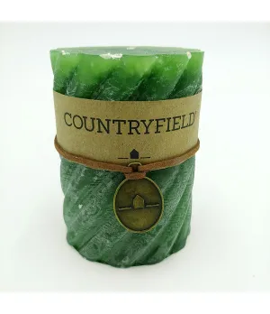 Candela colore verde Ø7.5cm H10cm - cnd 782427 - Il patio store