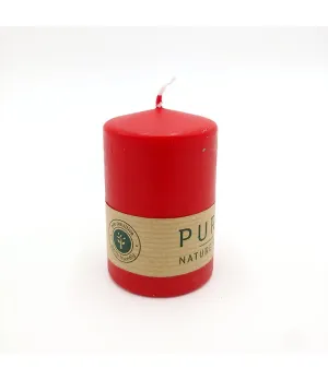 Candela colore rosso Ø6cm H9cm - cnd 25/20 - Il patio store
