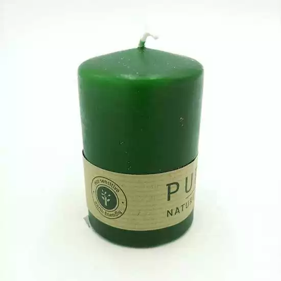 Candela colore verde Ø6cm H9cm - cnd 28/20 - Il patio store