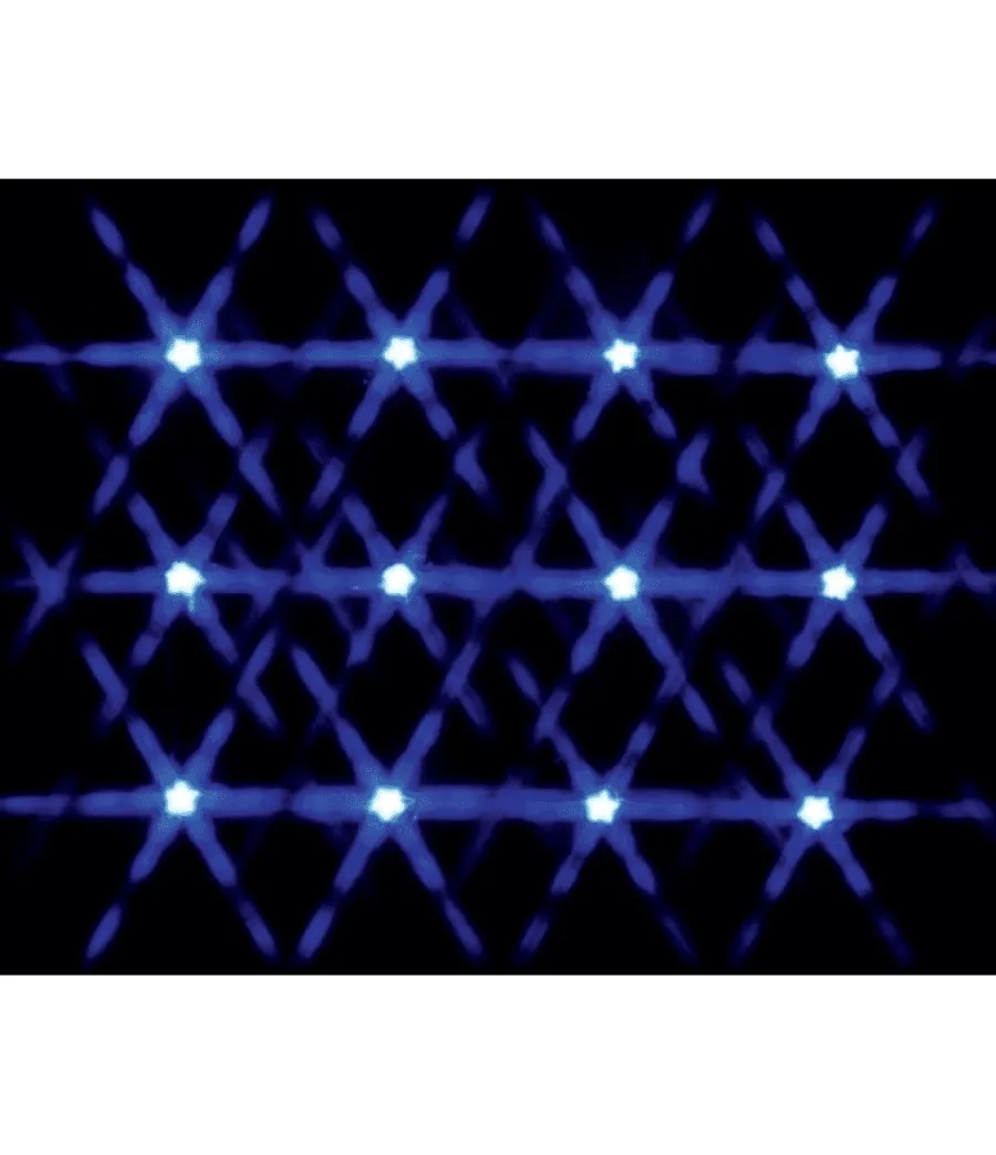 Catena 12 mini luci a luce blu -  12 Lighted Star String, Blue - Lemax 34659 - Il patio store
