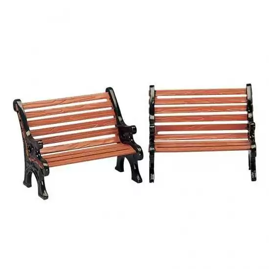 Set 2 panchine vuote - Park Bench, Set Of 2 - Lemax 34895 - Il patio store