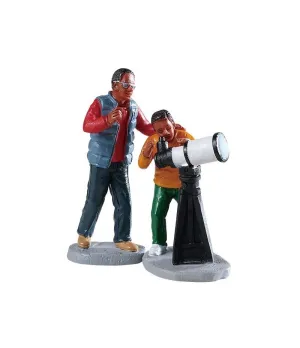 Osservando le stelle - Stargazing Set Of 2 - Lemax 92744 - Il patio store