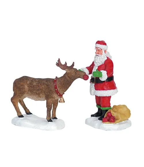 Babbo Natale con renna -...