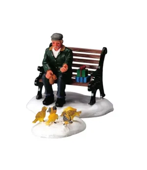 Dare da mangiare ai piccioni - Feeding Pigeons - Lemax 42905 - Il patio store