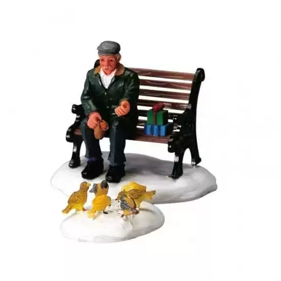 Dare da mangiare ai piccioni - Feeding Pigeons - Lemax 42905 - Il patio store