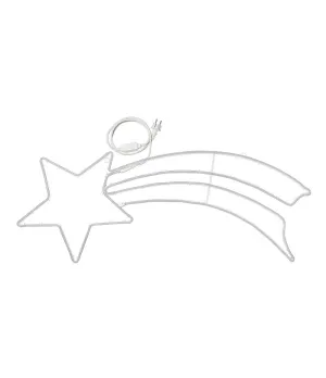 Stella cometa coda doppia 360 LED luce bianco caldo - lot 46429 - Il patio store
