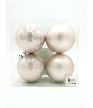 Box 4 palle in plastica colore rosa Ø10 cm - ksd 022215 - Il patio store