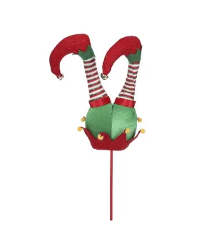 Pick gambe Elfo colori verde bianco e rosso - 1078531 - Il patio store