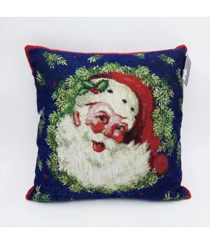Cuscino natalizio ricamato con Babbo Natale 45x45cm - 462/545/05 - Il patio store
