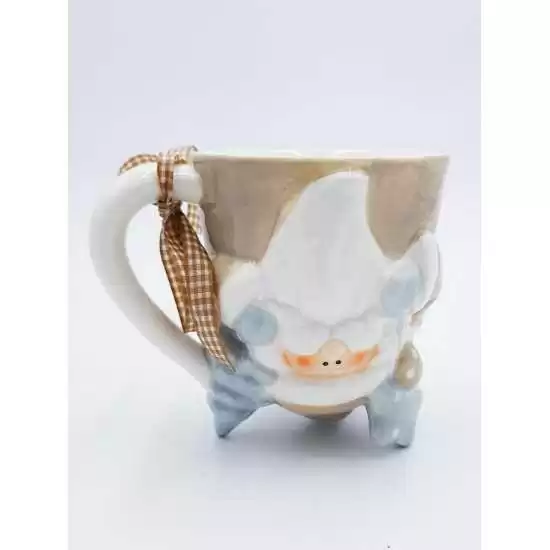 Tazza bianca Babbo Natale capovolta - 668D - il patio store