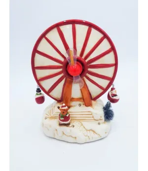 Ruota panoramica in ceramica con movimento colore rosso e bianco - ksd 633807 - il patio store