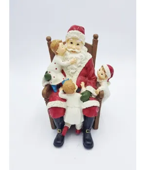 Babbo Natale su sedia con bimbi - A1316113 - Il patio store