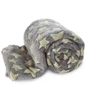 Plaid colore grigio con stelle - 9701068_01 - Il patio store