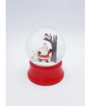Sfera neve vetro con Babbo Natale Ø 10cm - ksd 530065a - Il patio store