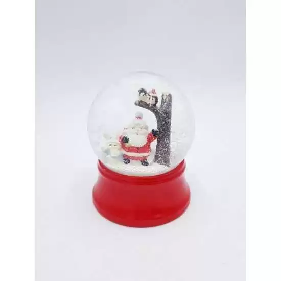 Sfera neve vetro con Babbo Natale Ø 10cm - ksd 530065a - Il patio store