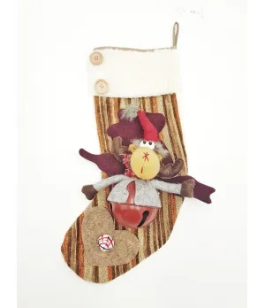 Calza Befana a righe con campanello - Francesca 40 - Il Patio store