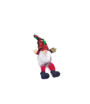 Gnomo Carlito con cappello paillettes H19cm - 779538 - Il patio store
