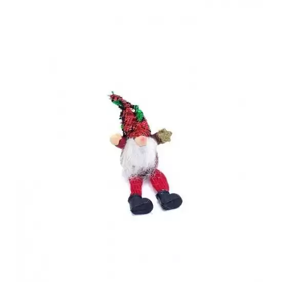 Gnomo Carlito con cappello paillettes H19cm - 779538 - Il patio store