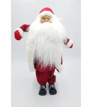 Babbo Natale con cappotto rosso H52 cm - ME1628229 - Il patio store