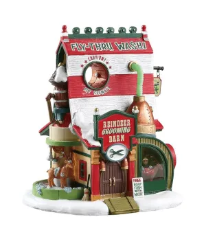 Fienile per la toelettatura delle renne - Reindeer Grooming Barn - Lemax 75293 - Il patio store