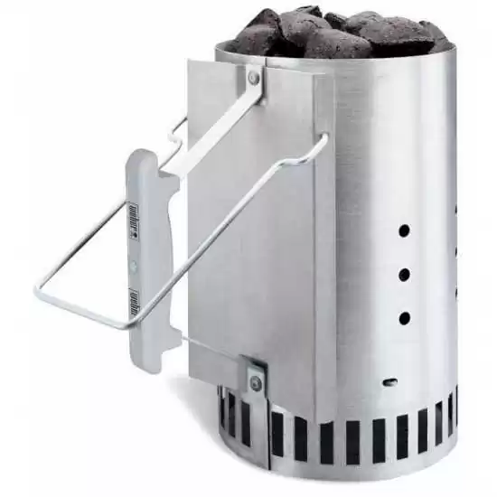 Kit ciminiera accensione, 2 kg bricchetti, 3 cubetti accendifuoco - Weber 17631 - Il patio store