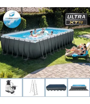 Piscina Intex Ultra Frame XTR 732x366x132 cm Filtro a Sabbia - Intex 26364 - Il patio store
