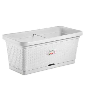 Fioriera Natural cm 80 con ruote - Il patio store