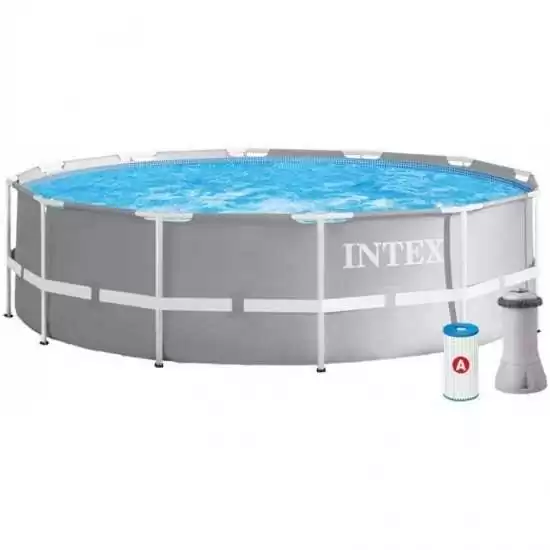 Piscina Intex Prism Frame Ø366xH99 cm Filtro a cartuccia - Intex 26716 - Il patio store