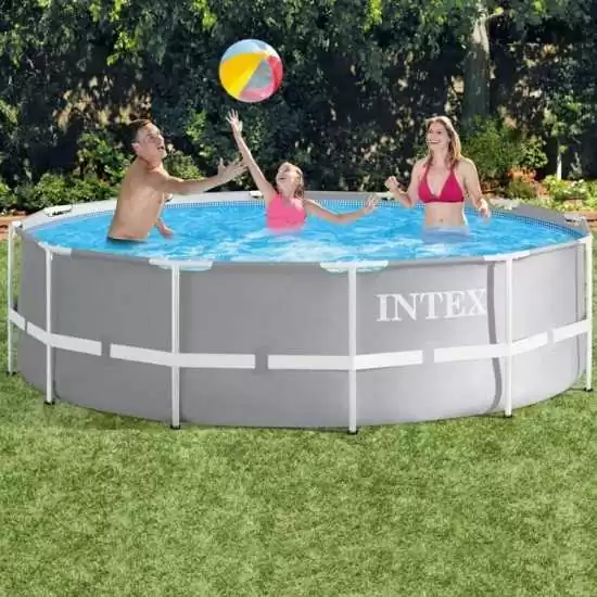 Piscina Intex Prism Frame Ø366xH99 cm Filtro a cartuccia - Intex 26716 - Il patio store