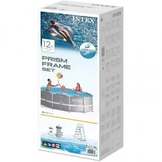 Piscina Intex Prism Frame Ø366xH99 cm Filtro a cartuccia - Intex 26716 - Il patio store