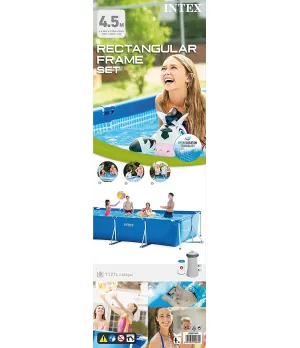 Piscina Intex Metal Frame 450x220x84 cm Filtro a cartuccia - Intex 28274 - Il patio store