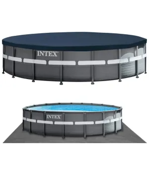 Piscina Intex Ultra Frame XTR Ø549xH132 cm Filtro a sabbia - Intex 26330 - Il patio store