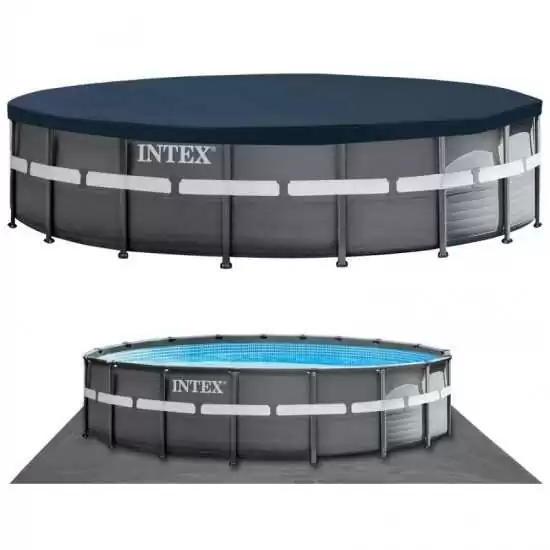 Piscina Intex Ultra Frame XTR Ø549xH132 cm Filtro a sabbia - Intex 26330 - Il patio store