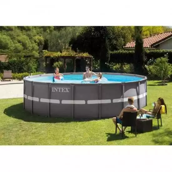 Piscina Intex Ultra Frame XTR Ø549xH132 cm Filtro a sabbia - Intex 26330 - Il patio store